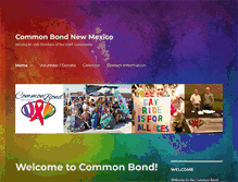 Tablet Screenshot of commonbondnm.org